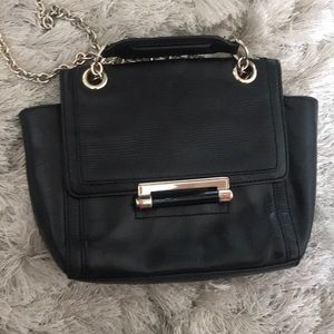 DVF 440 Mini Flap Top Crossbody Bag, Black